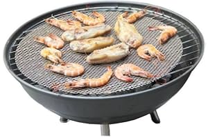DemiawakingIT Tappetino da Griglia BBQ Tappetino Griglia Antiaderente Riutilizzabile per Barbecue (Diametro: 32 cm)