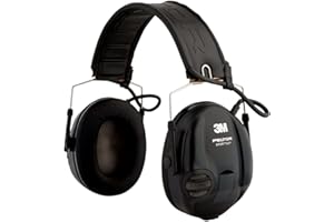 3M Peltor SportTac Impuls-Kapselgehörschutz für Jäger und Sportschützen, inklusive Batterie AAA, SNR 26 dB, 1 Stück, STAC-RD, schwarze und rote Schalen