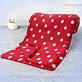Bumtum Super Soft New Born Baby Polka Dot Blanket | Wrapper Sheet for Baby Boys & Baby Girls | Lightweight | Super Comfortable (100cm x 75cm, Red)
