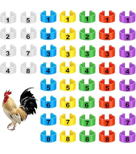 UOPJDD 20 Anneaux De Pied De Poulet En Plastique, Type De