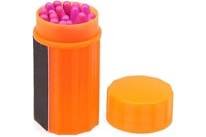 Virtcooy 20 fiammiferi impermeabili antivento | lungo fiammifero per bruciatori a legna, attrezzature e attrezzature di sopravvivenza, attrezzatura da campeggio, accendini per escursioni.