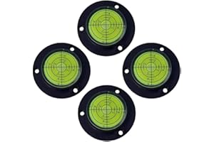 UMEI 50 mm 4 paquetes de instrumentos de nivel universal de cuentas horizontales, instrumento horizontal, nivel de burbuja horizontal, orificio de posicionamiento (50 x 13 mm)