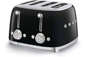 SMEG Grille pain TSF03BLEU 4 tranches noir