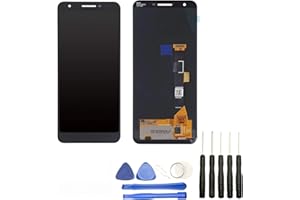 Visiodirect® Ecran Complet: Vitre Tactile + Ecran LCD Compatible avec Google Pixel 3A Taille 5.6" Noir + Kit Outils