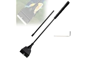 ANZONGYI Detachable Stainless Steel Algae Scrapers 33cm Fish Tank Cleaner Maintenance Scraper Long Handle Glass Scraper Aquarium Gravel with 5 Replacement Blades