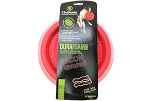 Starmark Bacon Durafoam Disc for Dogs, Medium