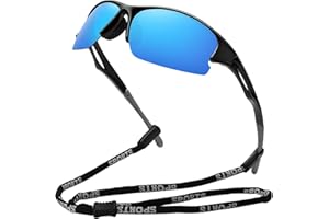 MEETSUN Sports Polarized Sunglasses for Men Women Half Frame Driving Fishing Cycling Sun Glasses 100% UV400 Protection