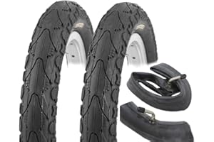 ‎AGGRO-X 2X 12 Zoll Reifen + Schlauch Set K-935 Khan 12" 1/2 x 2 1/4 (62-203) Kinderwagen Fahrradanhänger