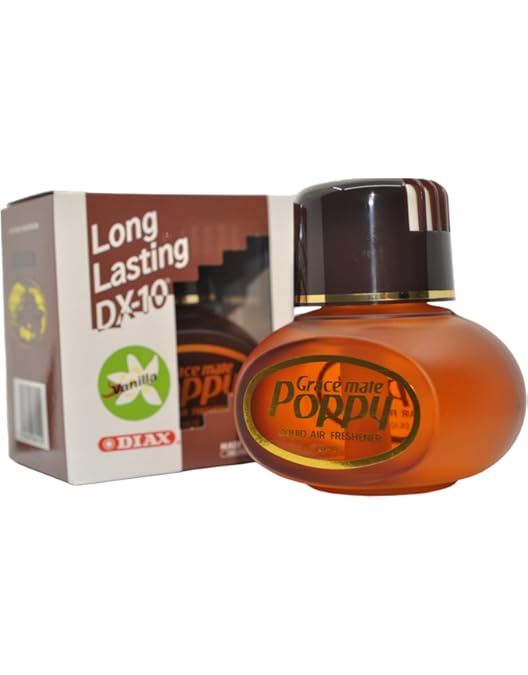 Gracemate Poppy Luchtverfrisser Vanille 150 Ml – Met Rode LED Licht Basis USB | Voor Auto En Huis