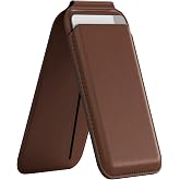 Buff WalletMag 2.0 iPhone i&ccedil;in MagSafe &Ouml;zellikli 4 Kartlı Katlanabilir Stantlı Manyetik Deri C&uuml;zdan (Kahverengi)