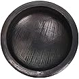 Culturalshoppe Kerala Traditional Hand Made-Seasoned Clay Meen Chatti Pot (2 liter, 8-Inch, Black), Painted