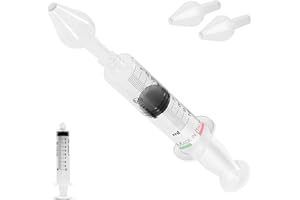ITALSOLUTIONS Kit Siringa per Lavaggi Nasali Bambini e Adulti - Made in Italy - 1 Siringa 2 Olive Nasali per Lavaggi Neonato (2 Olive 1 Siringa)
