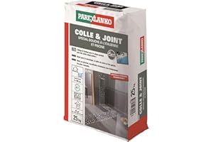 Parexlanko - Colle et Joint - Spécial Douche à l'Italienne et Piscine - Blanc - Joints de 1 à 15 mm - 25 kg