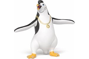 schleich DIE Schule DER MAGISCHEN Tiere | Juri mit Goldkette 14958 | Tierfigur Pinguin aus dem Film | detailgetreue Sammelfiguren | Geschenk für Kinder | Spielfigur ab 3 Jahren | 9 x 3 x 7 cm