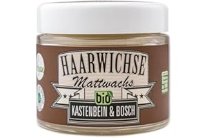 ‎KASTENBEIN & BOSCH Haarwichse Mattwachs - Das Bio Haarwachs für langen & unsichtbaren Halt in deinem Haar - Professionelles Haarstyling von den Friseurmeistern Kastenbein & Bosch (100ml)