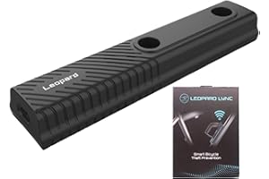 GENERIC Leopard Lync Bicycle Theft Prevention GPS Tracker with One Year Data Plan, Real-time GPS Tracking and Movement Detection, 109DB Anti-theft Alarm, Work for Bike, Ebike, Scooters, Quad Bike