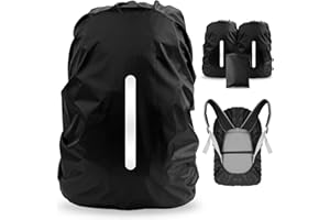 Nsyee 2pcs Backpack Rain Cover, Waterproof Backpack Cover, Reflective Rucksack Cover, Waterproof bag covers, Anti-dust and Anti-Theft, Perfect for for Camping,Hiking,Cycling