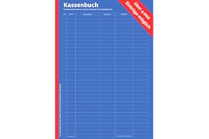 Kassenbuch A4 für Kleinunternehmer, Vereine und auch als Haushaltsbuch | ohne USt.|: 120 Seiten | über 4.000 Einträge| Einnahmen und Ausgaben im Griff (Bücher von MM-Digital Media)