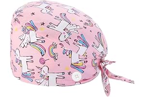 Visxcnu Op Haube Stoff OP Hauben Stoff Krankenschwester Zubehör für Ärzten, Krankenschwestern, Zahnärzten, Pharmazeuten, Tierärzten, Medizinischem Personal, wiederverwendbar (Rosa)