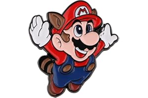 THE TECH DOCTOR Broche rétro en métal émaillé Mario Kart, Zinc