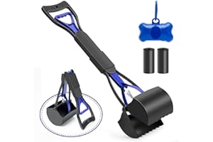 VacFreKep 70cm Pala de Perro,Recoge Cacas de Perros,Pala para Recoger Caca de Perro, Foldable Dog Pooper Scooper