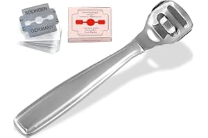 ‎INSTRUMENTENRW PREMIUM Hornhaut-Hobel-Set - Hornhauthobel + 11 Hobelklingen aus Solingen Made in GERMANY