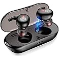 Auricolari Bluetooth 5.2,Riproduzione Di 24 Ore Touch Control Microfoni Integrati,Basso Stereo,IPX7, Riduzione Dei Rumori CVC