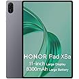 HONOR Pad X8a Large Screen Tablet 128GB Memory (Expandable to 1Tb) 8300 mAh, 11 Inch 90Hz Display with Protection, Qualcomm SD 680, Wi-Fi/GPS/Android 14, Grey