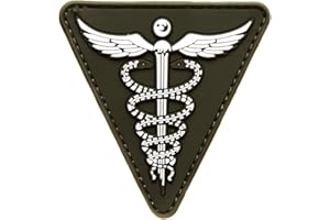 topt mili ecusson Vinyl 3D Secours secouriste Urgence medicale Ambulance Infirmier Kaki 6,5x6cm caducée Pompier