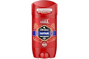 ‎OLD SPICE Old Spice Captain Deostick für Männer 85 ml, 24/7 Frischhh bei täglicher Anwendung, langanhaltender Duft in Parfumqualität, Schutz vor Gerüchen, Ohne Aluminiumsalze, unsichtbar auf Schwarz und Weiß