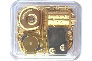 BINKEGG Transparente Spieldose Uhrwerk Acryl Spieluhr mit Sankyo Musik Mechanismus (Option 60 Melodien) (Happy Birthday to You)