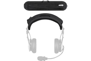 Voarmaks Federa per cuscino compatibile con cuffie da aviazione David Clark DC ONE-X, XA XH XP, DC ONE-X Series e DC PRO-X2, DC PRO-X, DC PRO Series, cuscino spesso 6 mm, con passante per appendere