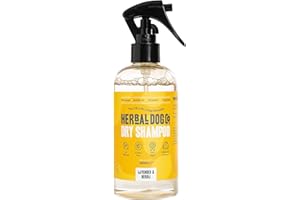 Herbal Dog Co Natural Dry Shampoo for Dogs & Puppies - Lavender & Neroli, 250ml - Dog Grooming Dog Perfume & Conditioner - Hypoallergenic, Vegan, Made in UK