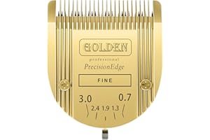 COSYONALL Adjustable Dog Grooming Clipper 5-in-1 Blade Compatible with WAHL Professional Animal Clipper Arco, Bravura, Chromado, Creativa, Figura, and Motion Pet, Dog, and Horse (gold/1pc)