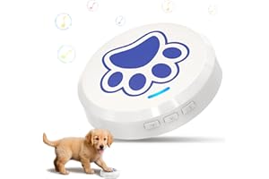ChunHee Smart Dog Bells Toilet Training 0-115dB Volume Adjustable 28 Ringtones Dog Doorbell Puppy Training to Go Outside (Blue, 1 Pack)