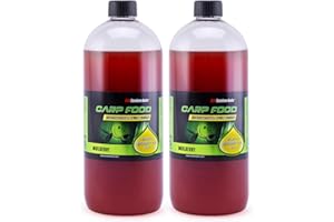 Tandem Baits Carp Feed Fishing Food Dip for Boilies Carp Boilies Attractor Euro Booster XXL Set of 2 1 L Mulberry