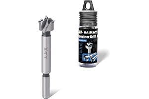 HAIMAYEE Wiertło Forstner,Wielozębne Wiertło do Drewna,Płaskie 16mm z Okrągłym Chwytem do Wiercenia w Drewnie,Sklejce,Tworzywie Sztucznym