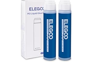 ELEGOO 2 PCS Colla Per Stampante 3D, 60 ml × 2, Colla Stick Adesivo Per 3D Filamenti ABS/PLA/PETG/TPU, Colla Adesiva Forte Per Il Letto Caldo PEI/PEO/PET E Piastre Di Costruzione In Alluminio