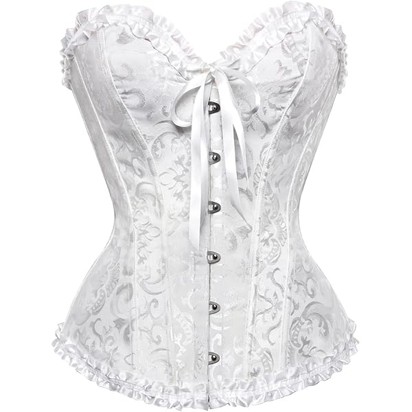 Bustier Corsetto Con Lacci In Pizzo - Sexy, Vita Stretta, Per Serate E Feste, Taglie Asiatiche (Attenzione Misure)