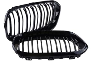 RASHION Griglia Paraurti Anteriore Nera Lucida Compatibile con Serie 1 F20 F21 Facelift 2015-2017