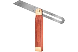 NETONDA Tischlerwinkel Multi Winkelschmiege Verstellbarer Multifunktionswinkel T-Schmiege Streichmaß Winkel Multiwinkel Präzisionswinkel Anschlagwinkel Edelstahl Winkelschmiege