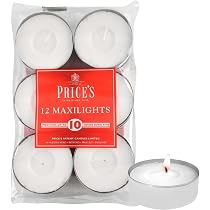 We Can Source It Ltd - 50 White Tea Light Candles Unscented Non-toxic - 8 Hours Burn Tealight Candles - Perfect for Christmas, Valentines Day, Birthday Celebration