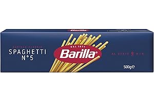 ‎BARILLA Barilla Pasta Klassische Spaghetti n.5 aus hochwertigem Hartweizen immer al dente, (1 x 500 g), geschmacklos