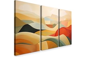 INTELIENZOS Cuadros Salon • Modernos • Lienzos decorativos • Decoración Pared • 120cm • Grande 3 piezas • Abstracto • Decoracion Dormitorios • Comedor • Oficina • Pasillo