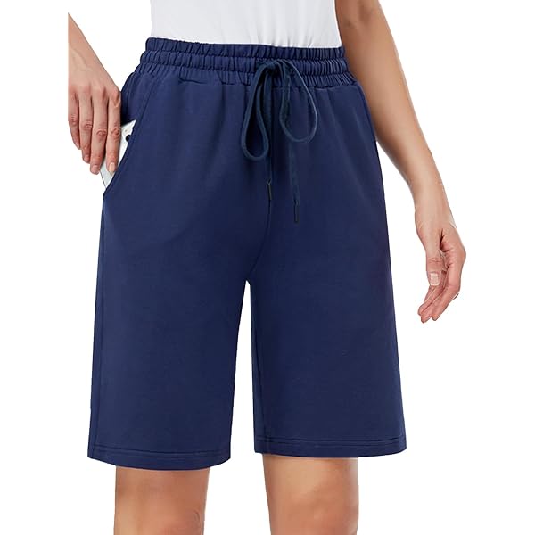 Short Bermuda Brochu Walker Verna Pour Femme – Noir, Taille M, Soie, Taille élastique
