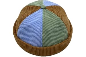 YAMEE Skullcap - Zuccotto da Uomo e da Donna, Berretto a Calotta in Stile Docker, Stile Vintage, 8659 * Nero, 58