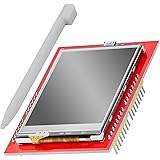 AZDelivery 2.4-inch TFT LCD ILI9341/XPT2046 SPI Touch Screen Shield 240x320 Pixels compatibel met Arduino Inclusief E-Book!