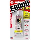 Eclectic Products inc. E6000 Plus Transparent Multi-Purpose Waterproof and Paintable Strong and Flexible Craft Glue for Gluin