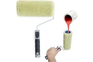 PENNELLIFICIO 2000 | Rullo in Tessuto Acrilico con Serbatoio per la Pittura Integrato, Antigoccia, Per Tinteggiare, Muri Interni, Idropittura, Larghezza 20 cm, ⌀ 8,5 cm – Made in Italy