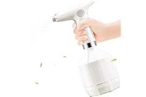AiMok Arrosoir électrique 1L, Pulvérisateur de Plantes, Flacon Pulvérisateur électrique avec buse réglable pour Jardinage, Nettoyage ménager, l'alcool, d'intérieur/d'extérieur Plantes (Blanc)